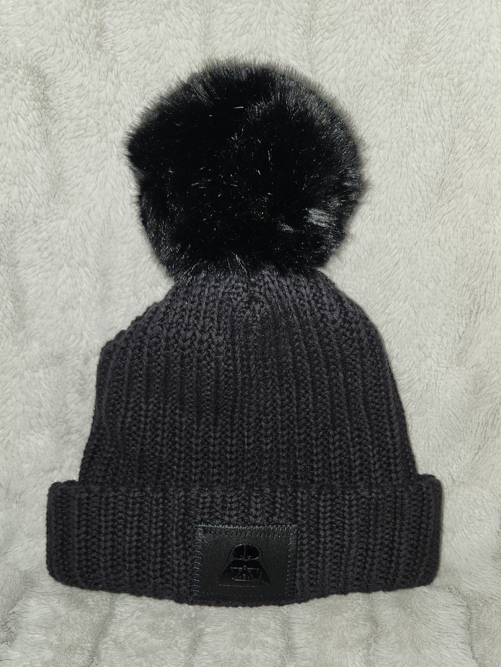 Love Your Melon x Star Wars Black Knit Darth Vader Beanie with Pom